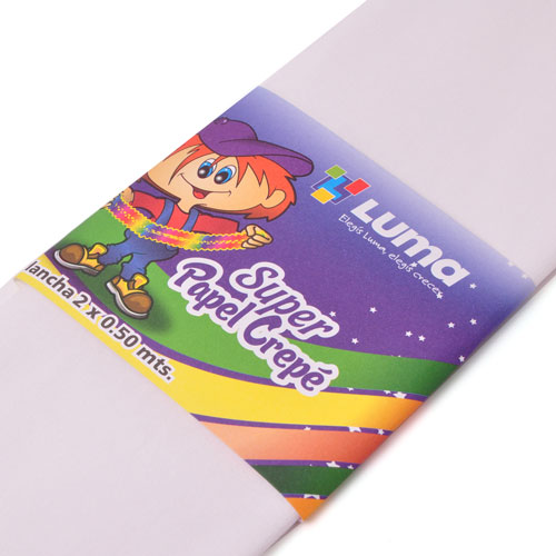 PAPEL CREPE LUMA BLANCO