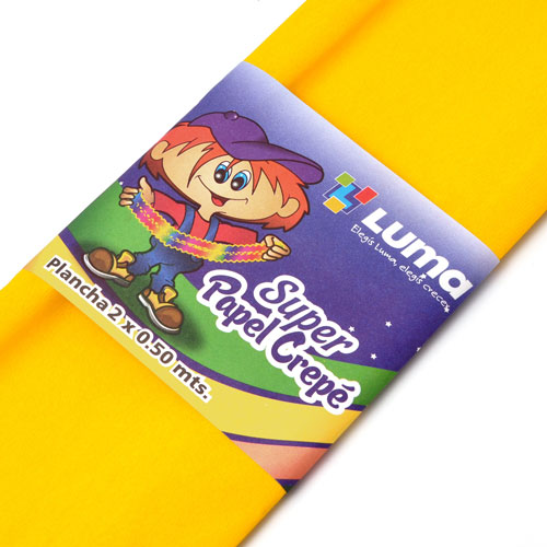 PAPEL CREPE LUMA AMARILLO