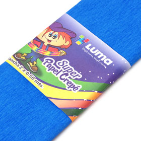 PAPEL CREPE LUMA AZUL