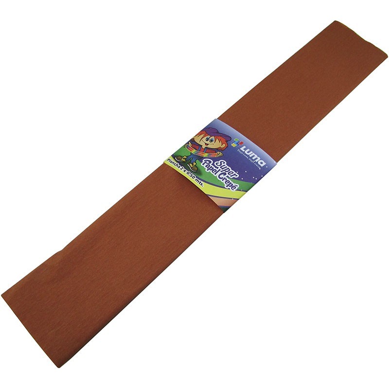PAPEL CREPE LUMA MARRON