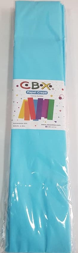 PAPEL CREPE CBX TURQUESA PASTEL