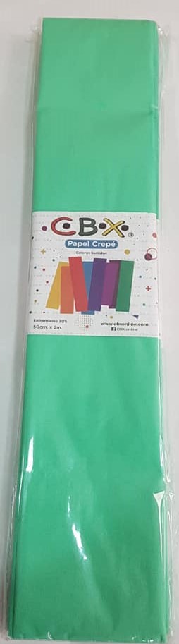 PAPEL CREPE CBX VERDE AGUA - 22 