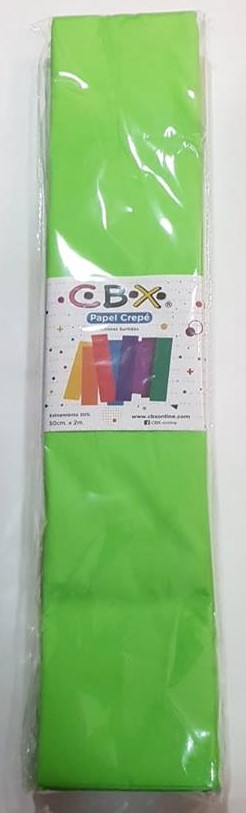 PAPEL CREPE CBX VERDE MANZANA CLARO - 8012