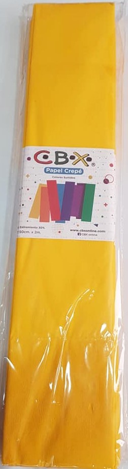 PAPEL CREPE CBX AMARILLO ORO