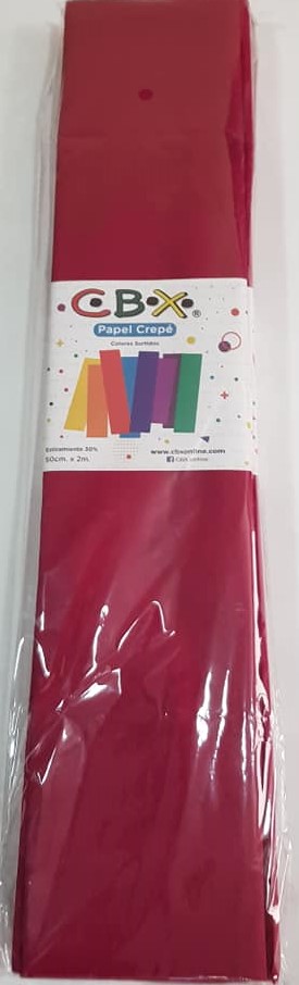 PAPEL CREPE CBX BORDO