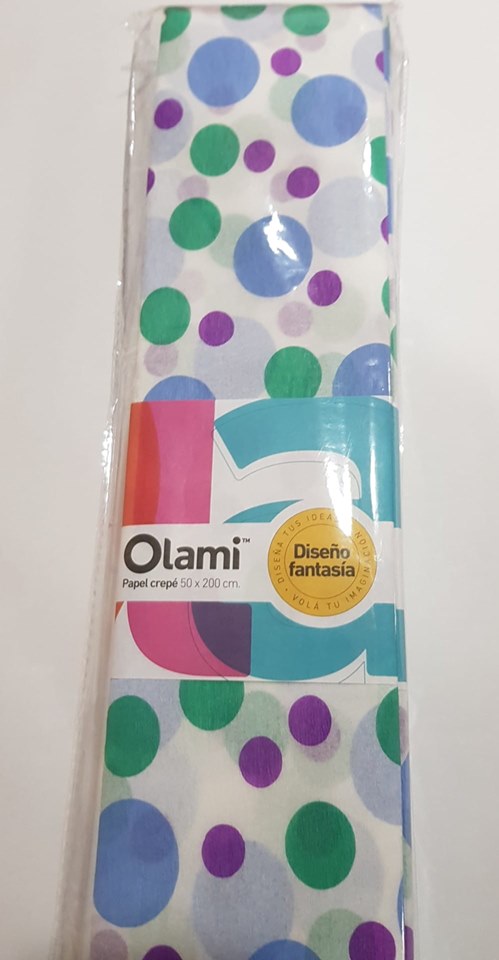 PAPEL CREPE FANTASIA CIRCULO x 1u.