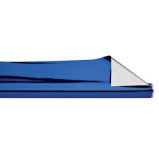 PAPEL REGALO METALIZADO LISO AZUL  50*70