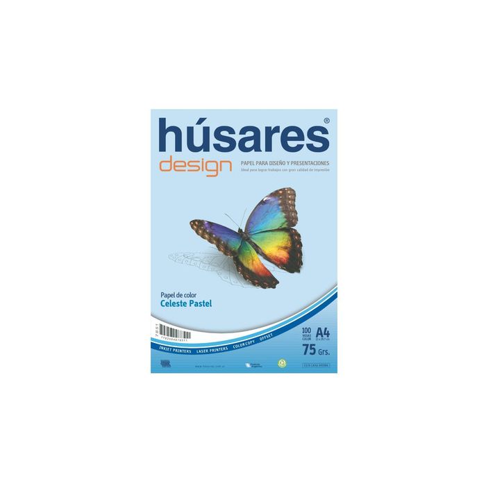 RESMA HUSARES A4 x75gr.x 100h. CELESTE