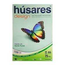 RESMA HUSARES A4 x75gr.x 100h. VERDE