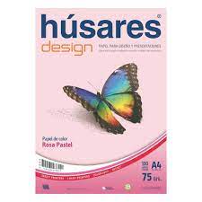 RESMA HUSARES A4 x75gr.x 100h. ROSA