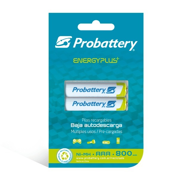 PILAS RECARGABLES PROBATTERY  AAA x 2u.