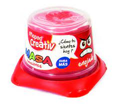 MASA MAPED POTE 120gr. ROJO