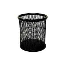 PORTA LAPIZ ALTO METAL NEGRO