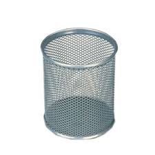 PORTA LAPIZ ALTO METAL  PLATA