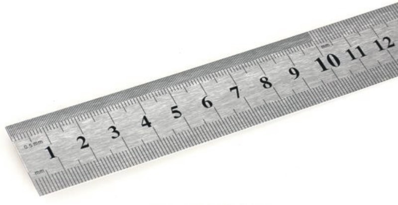 REGLA ACERO INOXIDABLE *  20 CM.