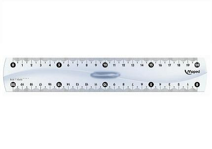 REGLA 20 CM. MAPED ECONO. CRISTAL