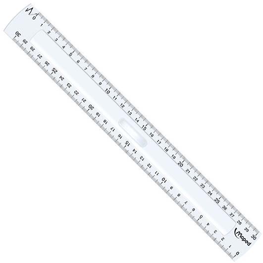 REGLA 30 CM. MAPED ECONO. CRISTAL