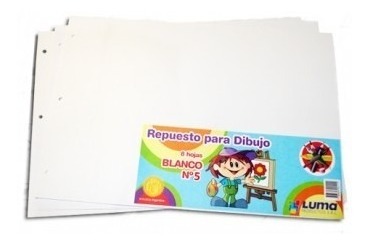 REPUESTO DIBUJO LUMA BLANCO N.5  