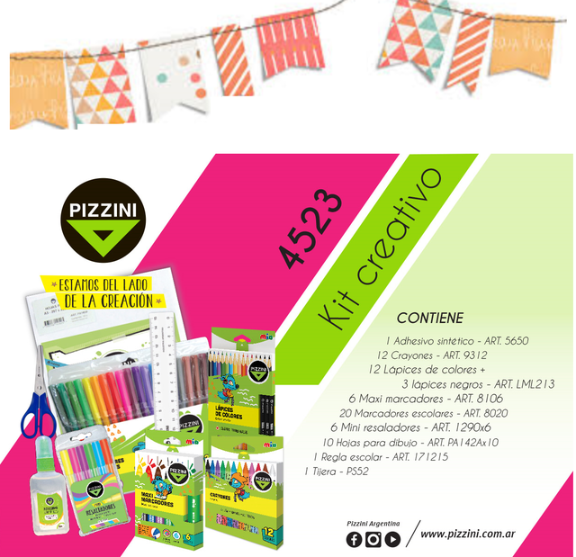 KIT PIZZINI CREATIVO 4523 
