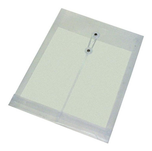 SOBRE PLASTICO CRISTAL OFICIO C-HILO ARRIBA