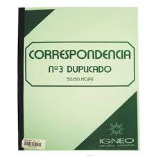TALONARIO CORRESPONDENCIA N.3 DUPLICADO