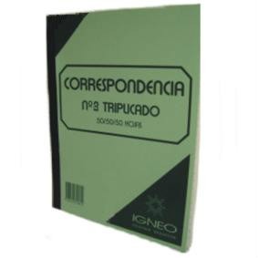 TALONARIO CORRESPONDENCIA N.3 TRIPLICADO