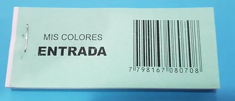 TALONARIOS ENTRADA NUMERADA x 50u.