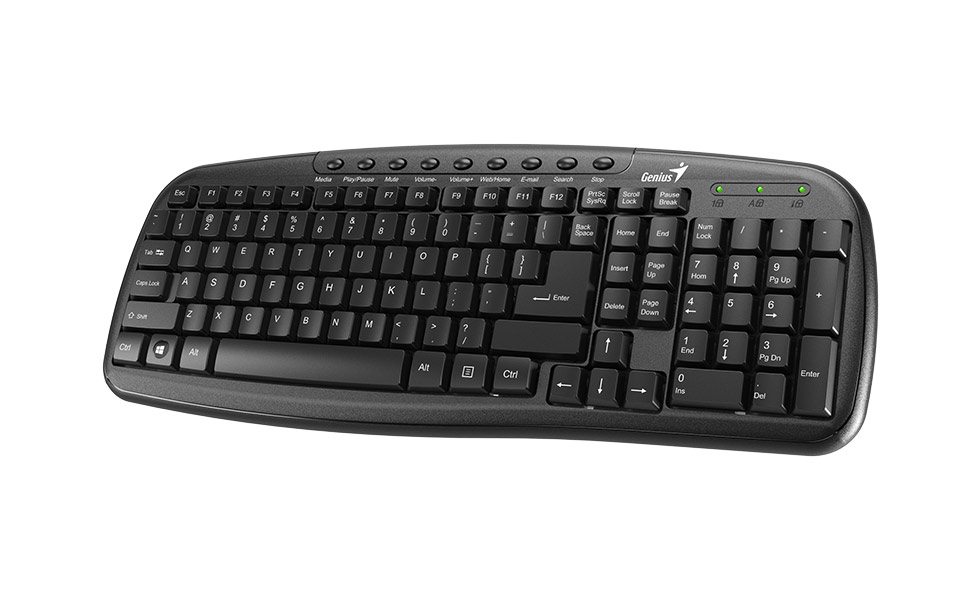 TECLADO GENIUS KB-M225  USB-BLACK