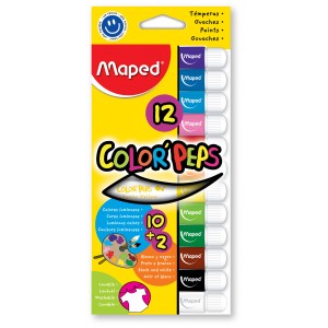 TEMPERA MAPED x 12u. SURTIDAS (8cm3)