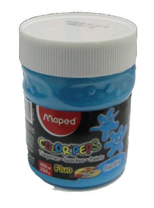 TEMPERA MAPED POTE X 250 CM. FLUOR CELESTE
