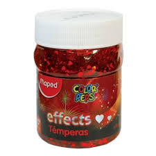 TEMPERA MAPED POTE 200ml. EFECTO ROJO