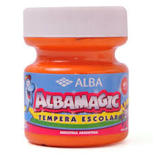 TEMPERA ALBA MAGIC x 275gr. NARANJA