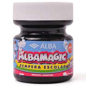 TEMPERA ALBA MAGIC x 275gr. NEGRO