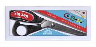 TIJERA ZIG-ZAG METAL CBX 23cm.