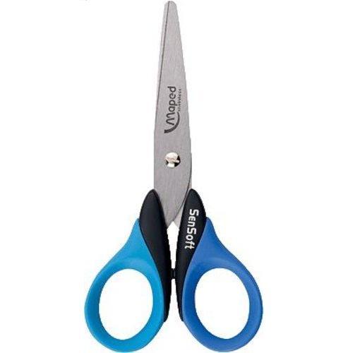 TIJERA MAPED SENSOFT. 13 CM. MANGO GOMA