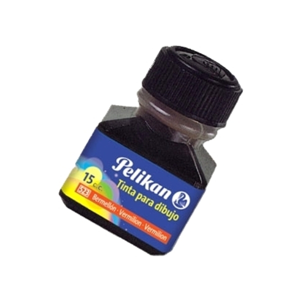 TINTA CHINA PELIKAN 15ml. BERMELLON