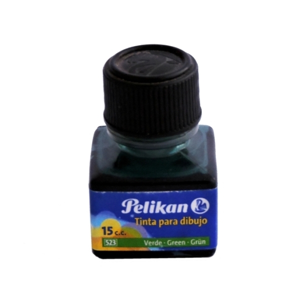TINTA CHINA PELIKAN 15ml. VERDE