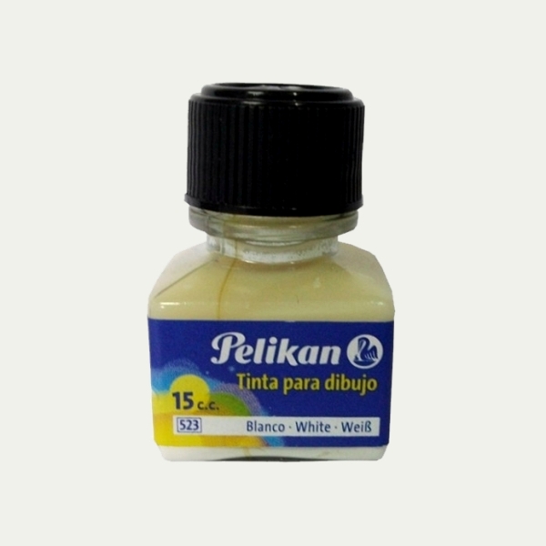 TINTA CHINA PELIKAN 15ml. BLANCA