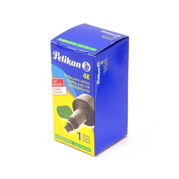 TINTA SELLO PELIKAN 28/30 cc. VERDE  4K.