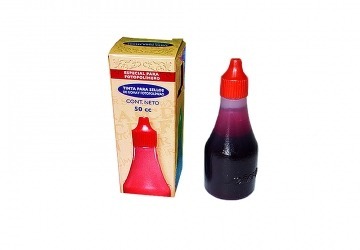TINTA SELLO STA  50 C.C. ROJO