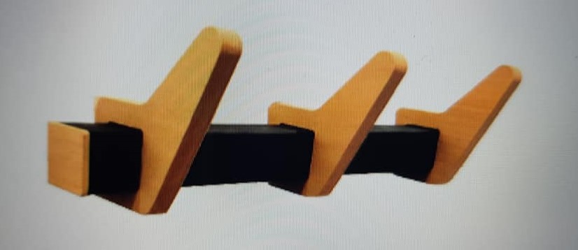 PERCHERO NORDICO PARED 3 SOPORTES