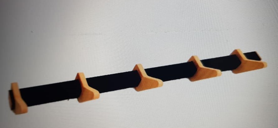 PERCHERO NORDICO PARED 5 SOPORTES