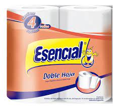 PAPEL HIGIENICO ESENCIAL DOBLE HOJA 4x30m