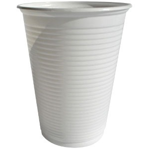 VASOS PLASTICO 110cm.- BLANCO x 100 u.