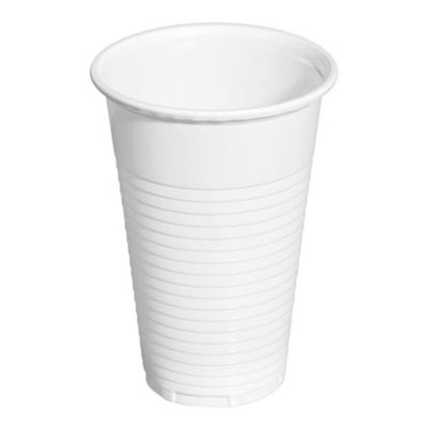 VASOS PLASTICO 200/220cm.- BLANCO x 100 u.