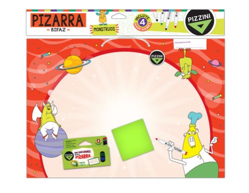 PIZARRA PIZZINI BIFAZ +MARCADORES