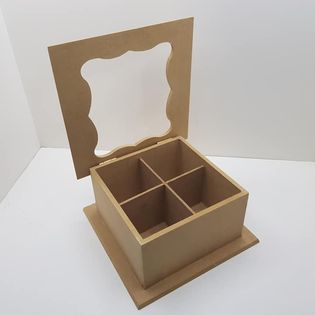 FIBROFACIL CAJA TE 4 DIV. BISAGRA VISOR