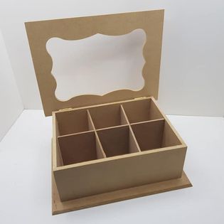 FIBROFACIL CAJA TE 6 DIV. BISAGRA VISOR