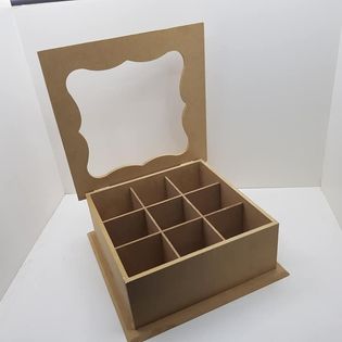 FIBROFACIL CAJA TE 9 DIV. BISAGRA VISOR