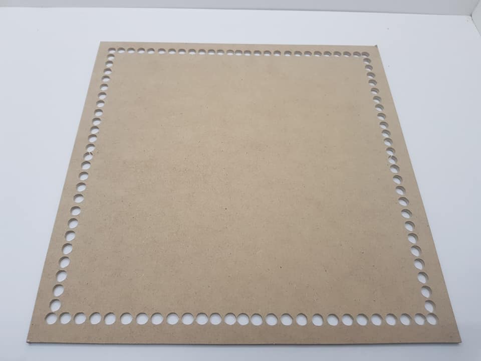 FIBROFACIL BASE TEJIDO CUADRADA 25cm.